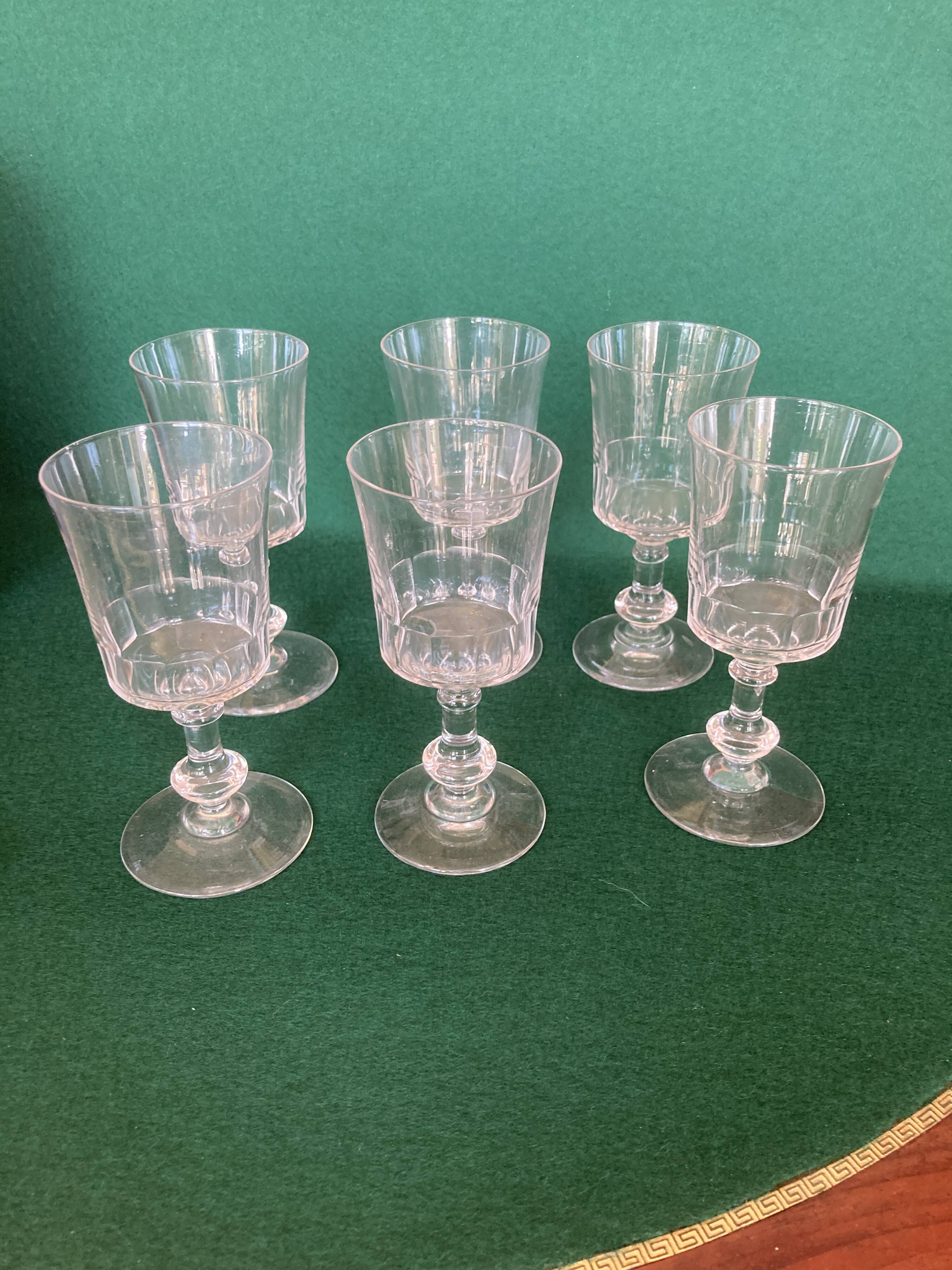 6 glasses of old wine