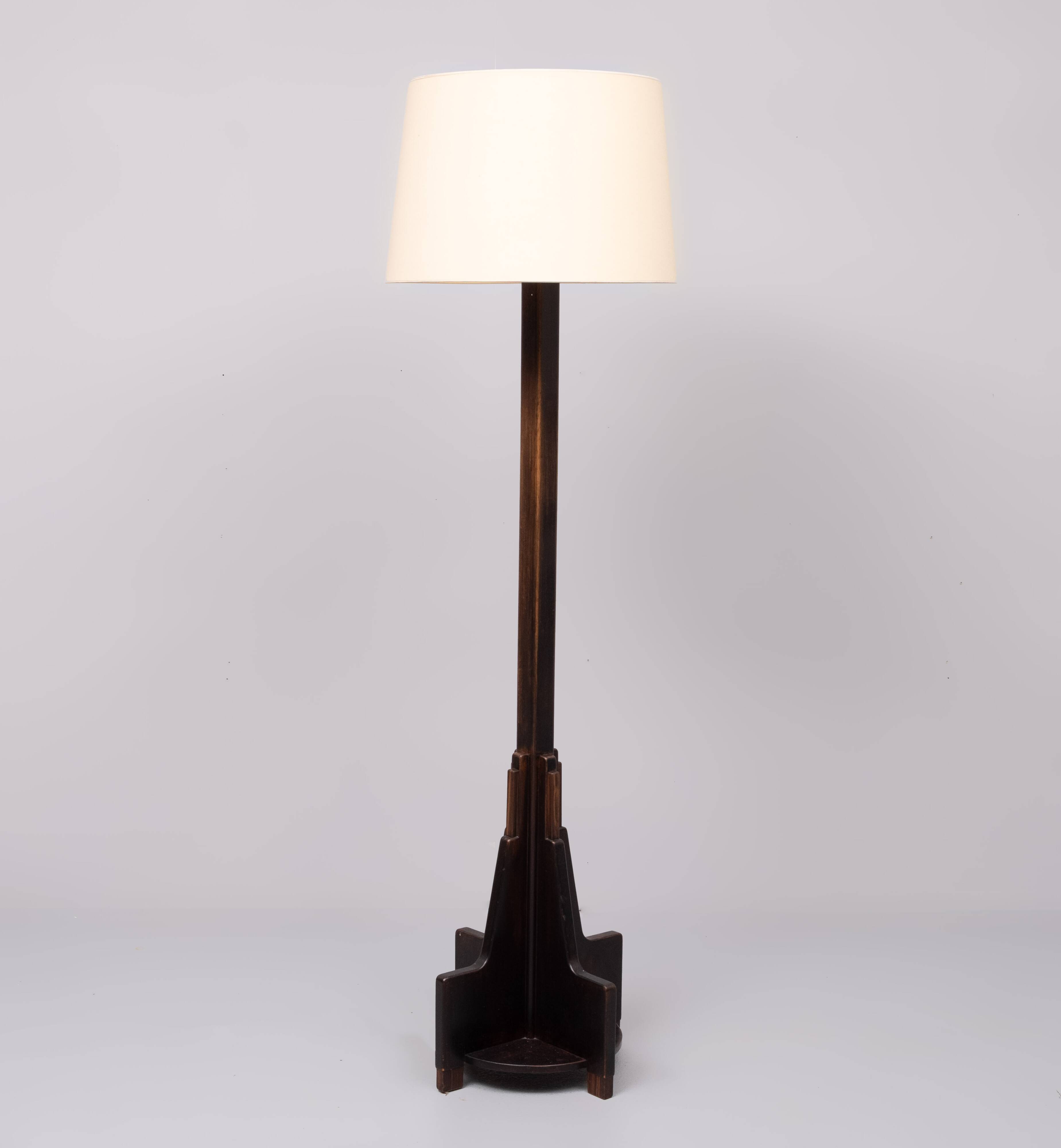 Dutch Art Deco Amsterdam School Floor Lamp 1920/30s
