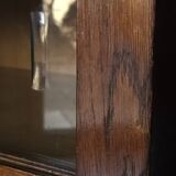Low cabinet with compass feet, vintage oak