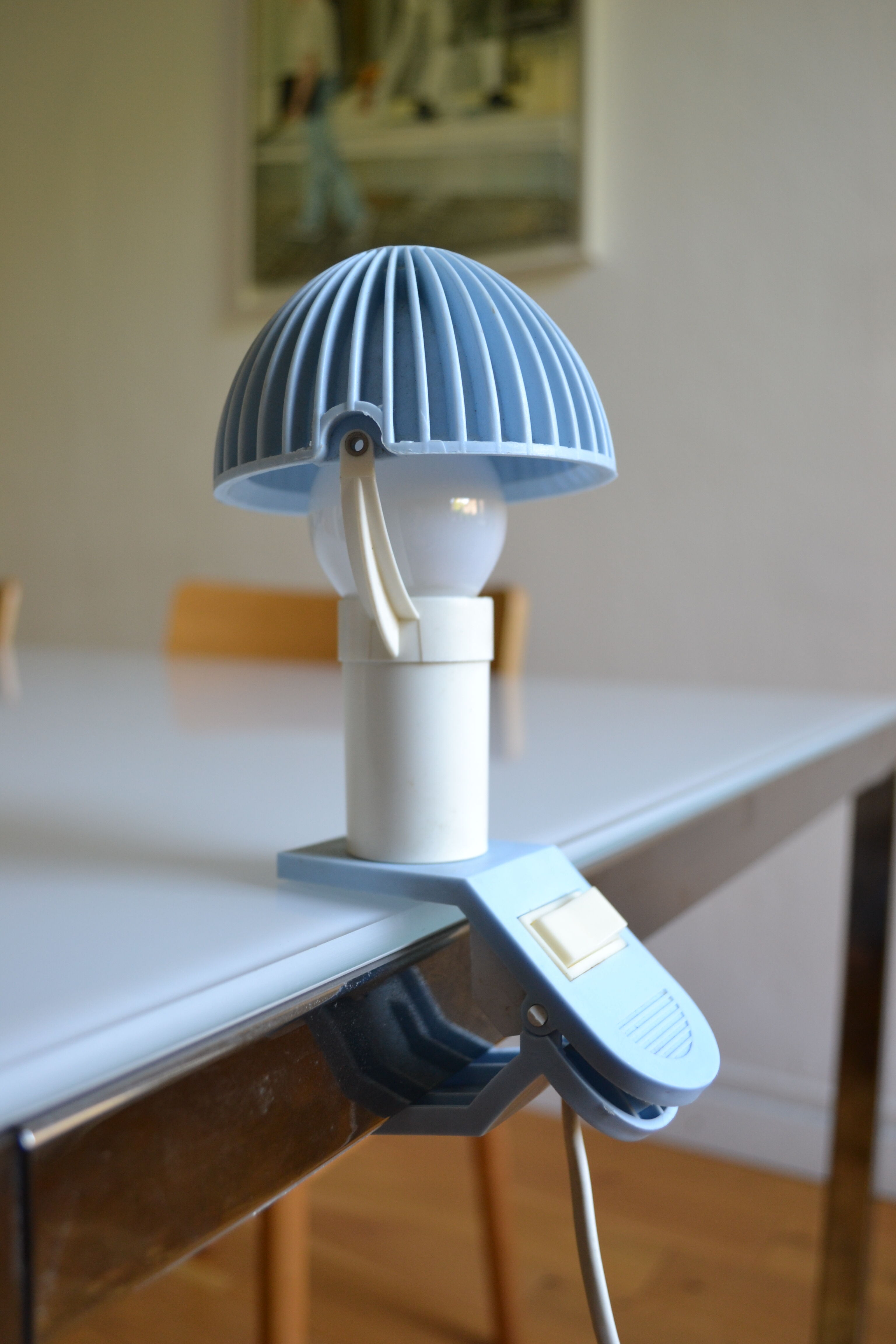 Spot lamp with mushroom clip sarlam years 80