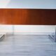Ordo desk, teak, 1970, chrome cantilever footing