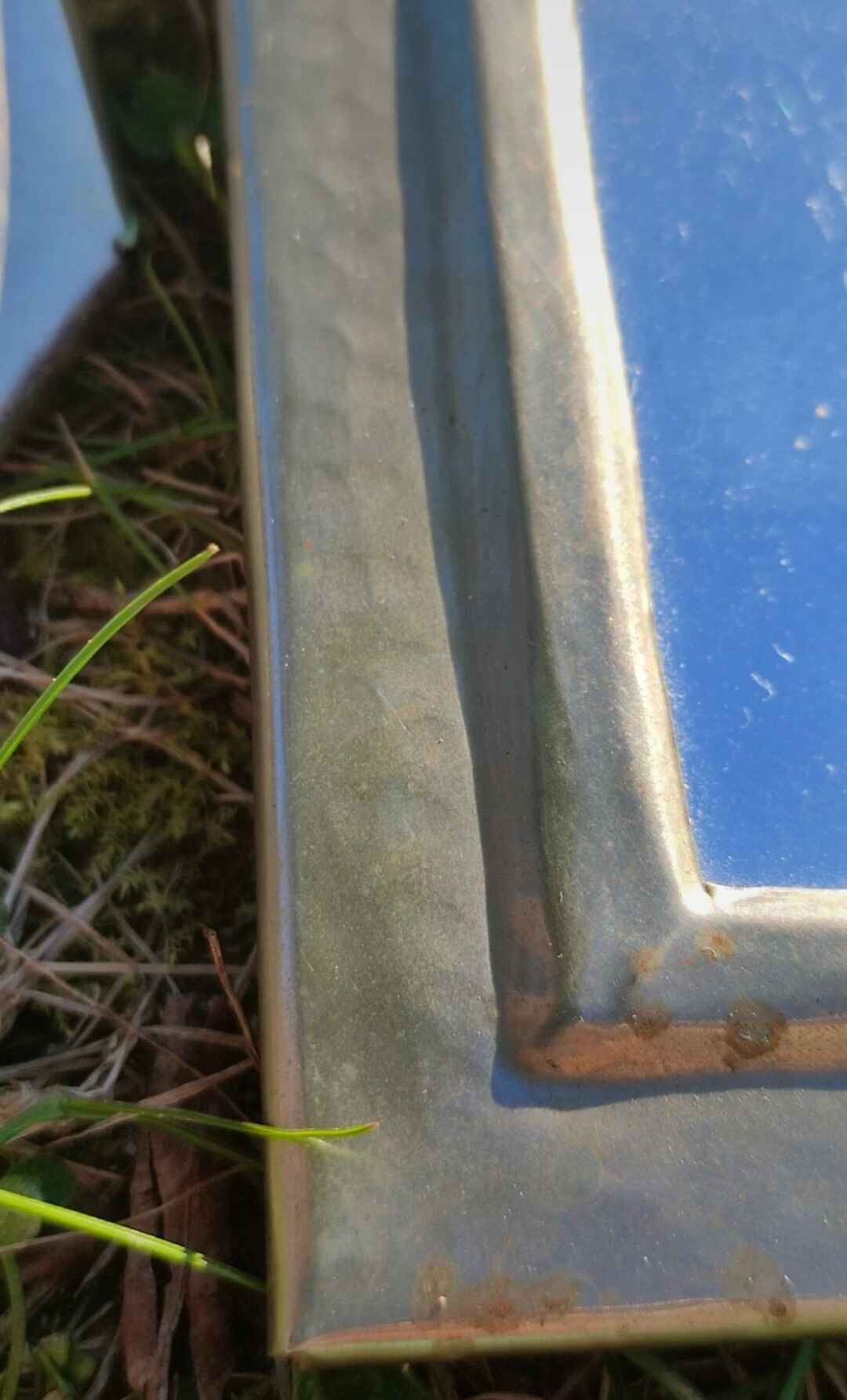 Duo de miroirs en métal argenté