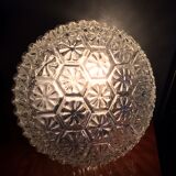 Round ceiling carved glass