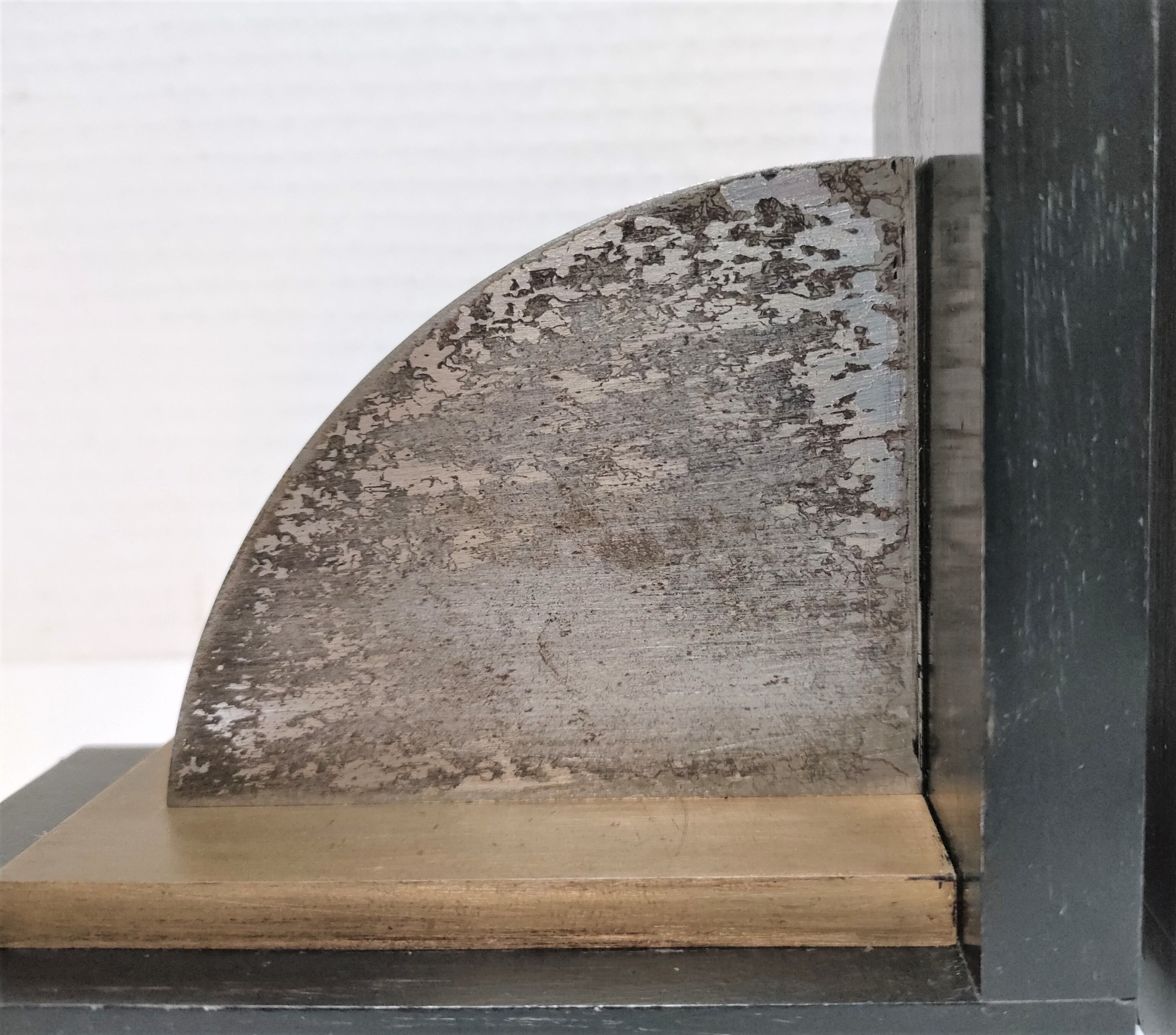 Pair of patinated steel bookends Art Deco style