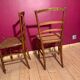 Paire de chaises art nouveau
