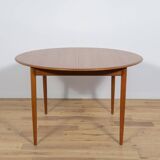 Mid-Century Teak Danish Round Dining Table, 1970s