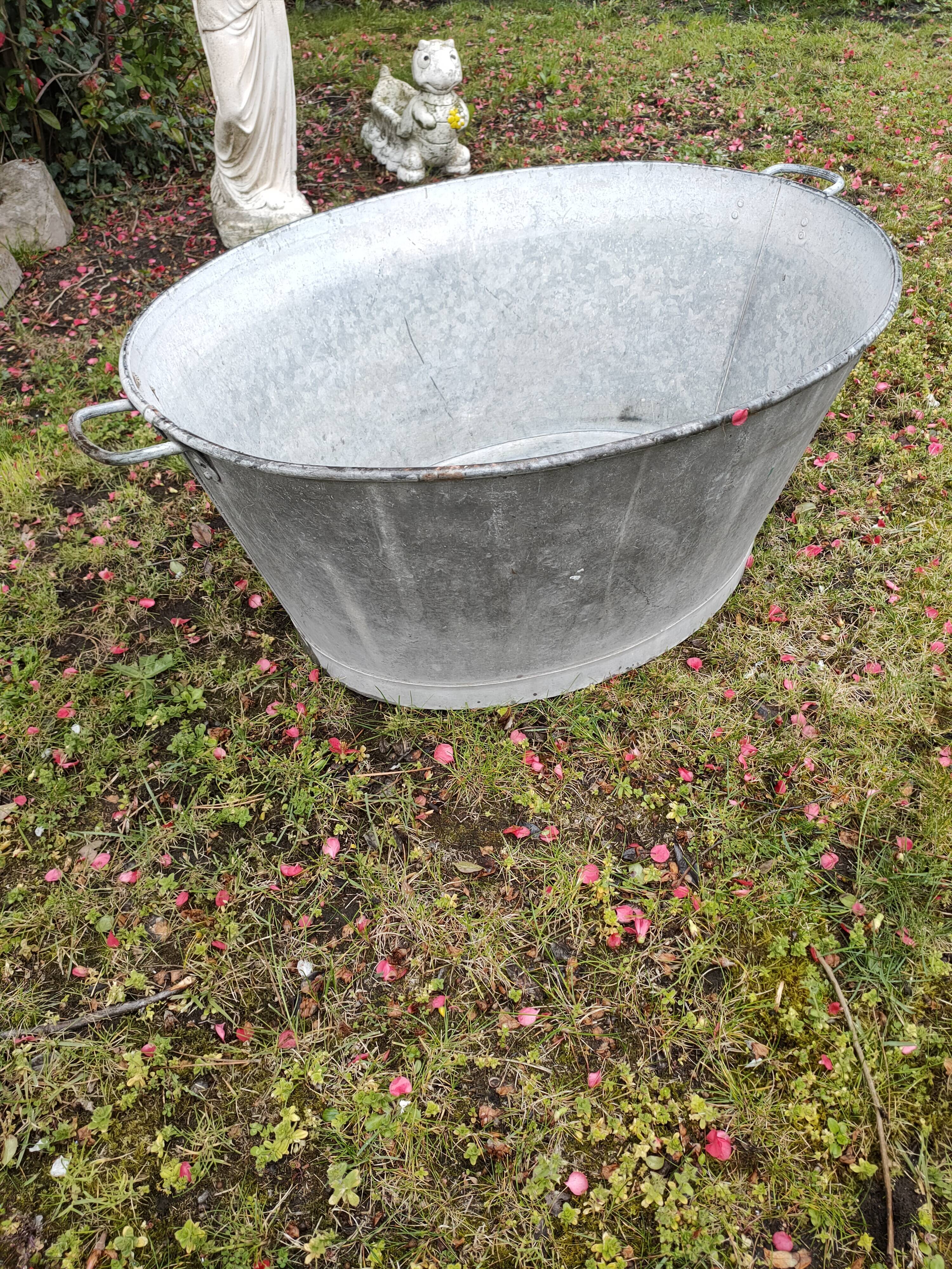 Old zinc basin