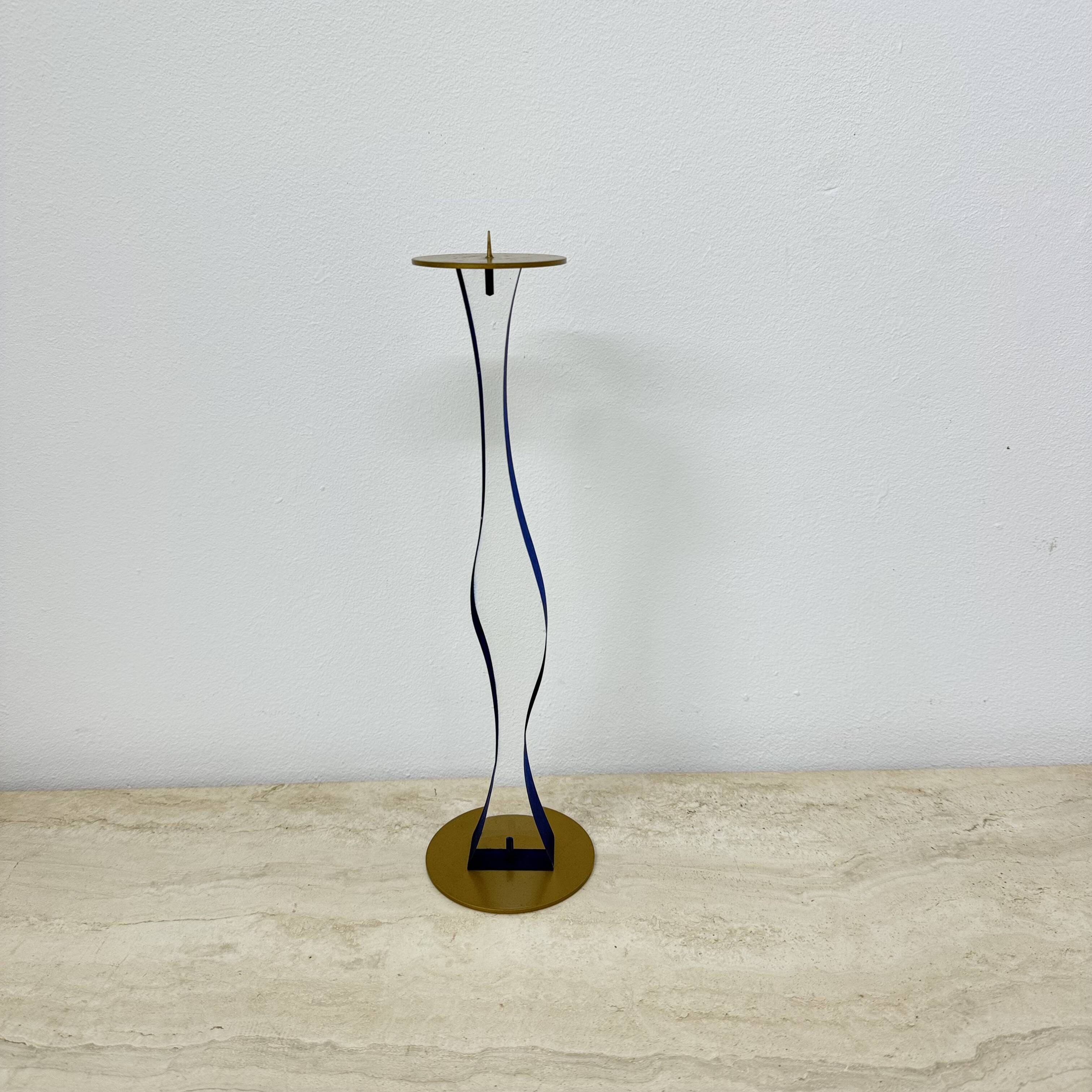 Lucite Cec Lepage style lucite candle stick , 1980s