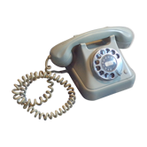 Swiss vintage dial phone in Bakelite