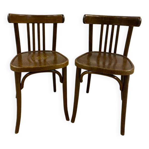 Paire de chaises de bistrot
