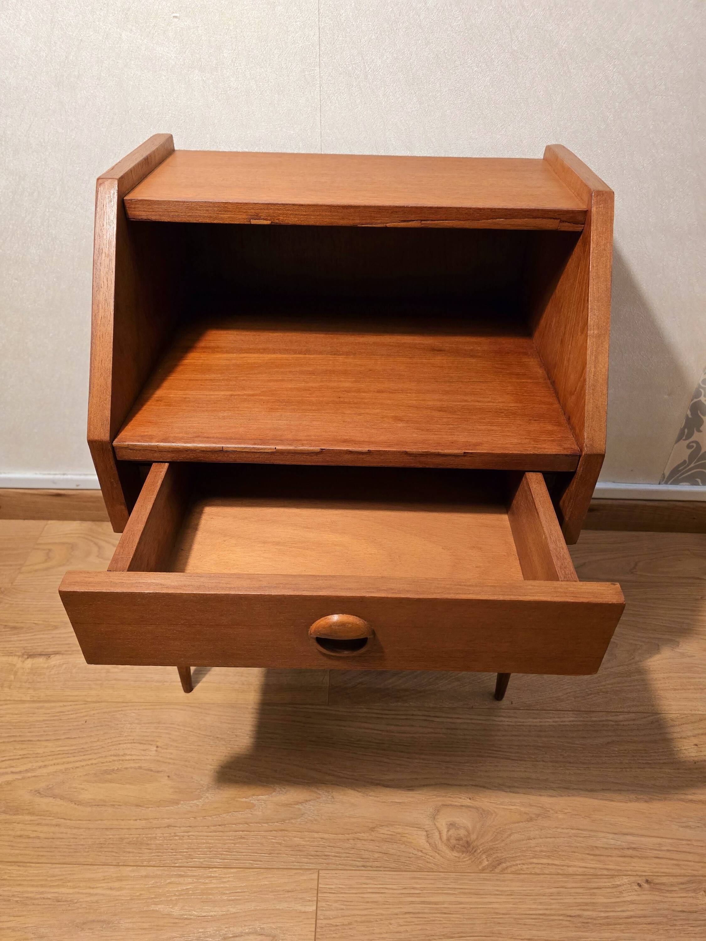 Scandinavian bedside table, 1960s