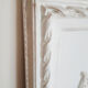 Patinated trumeau mirror Louis XVI style