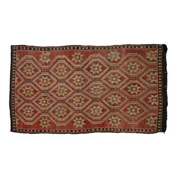 Anatolian handmade kilim rug 296 cm x 168 cm