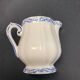 Milk or cream jug and sugar bowl with Gien earthenware lid, Rouen model 32