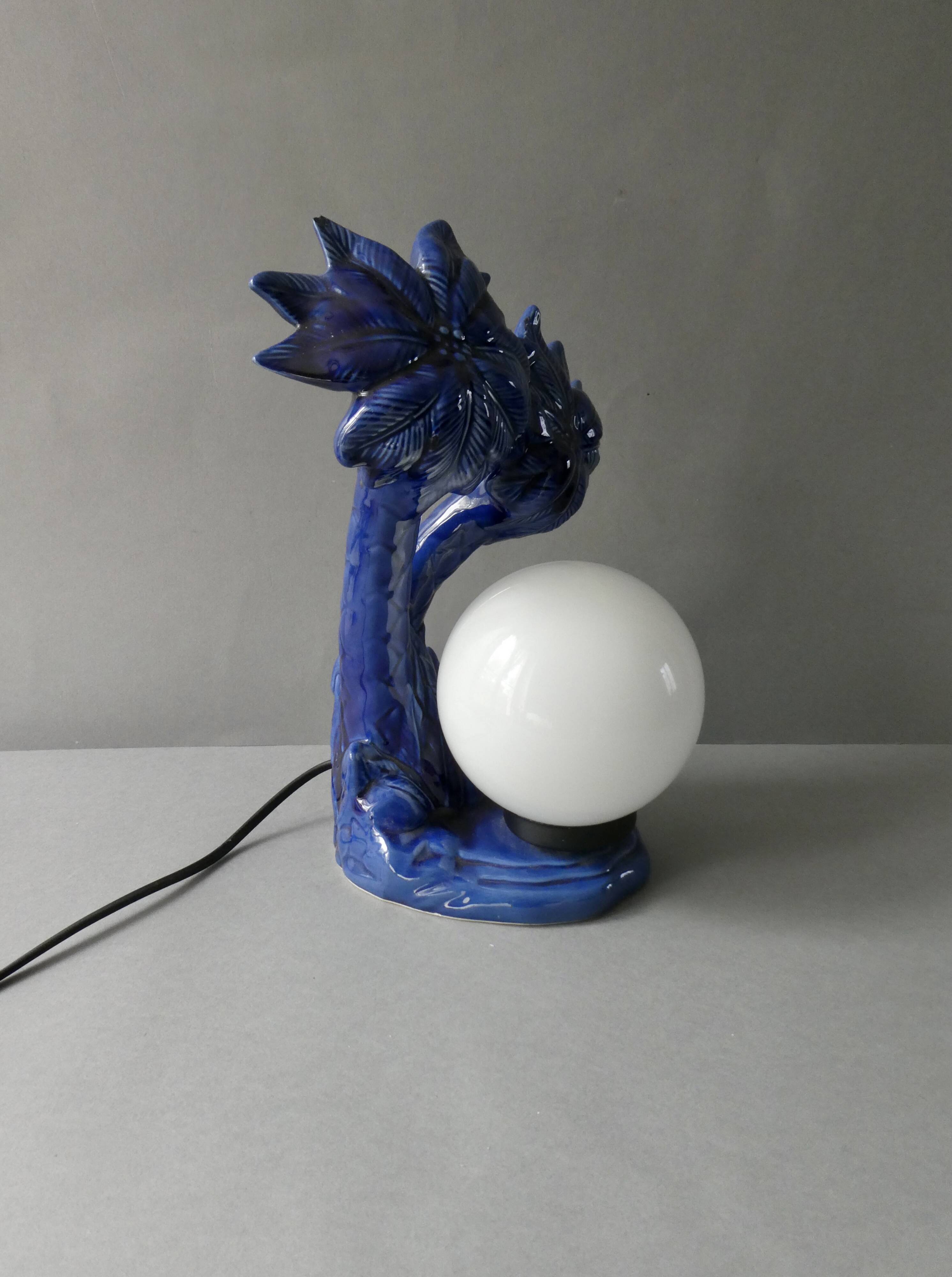 Lampe palmier maison Mathias série Los Angeles, années 80