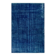 Vintage Hand-Knotted Shabby Chic Style Turkish Wool Area Rug Overdyed in Blue