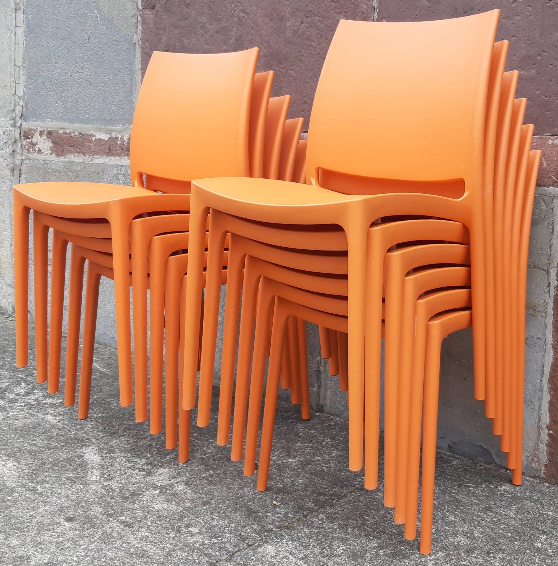 Chaises de jardin empilables (Lot de 11 chaises)
