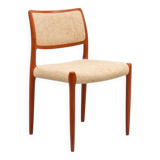 Chaise de salle à manger modèle 80 de Niels Möller, années 1960