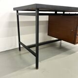 Pierre Guariche desk in teak and lacquered steel