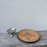 Assiette décorative grecque en terre cuite géométrique