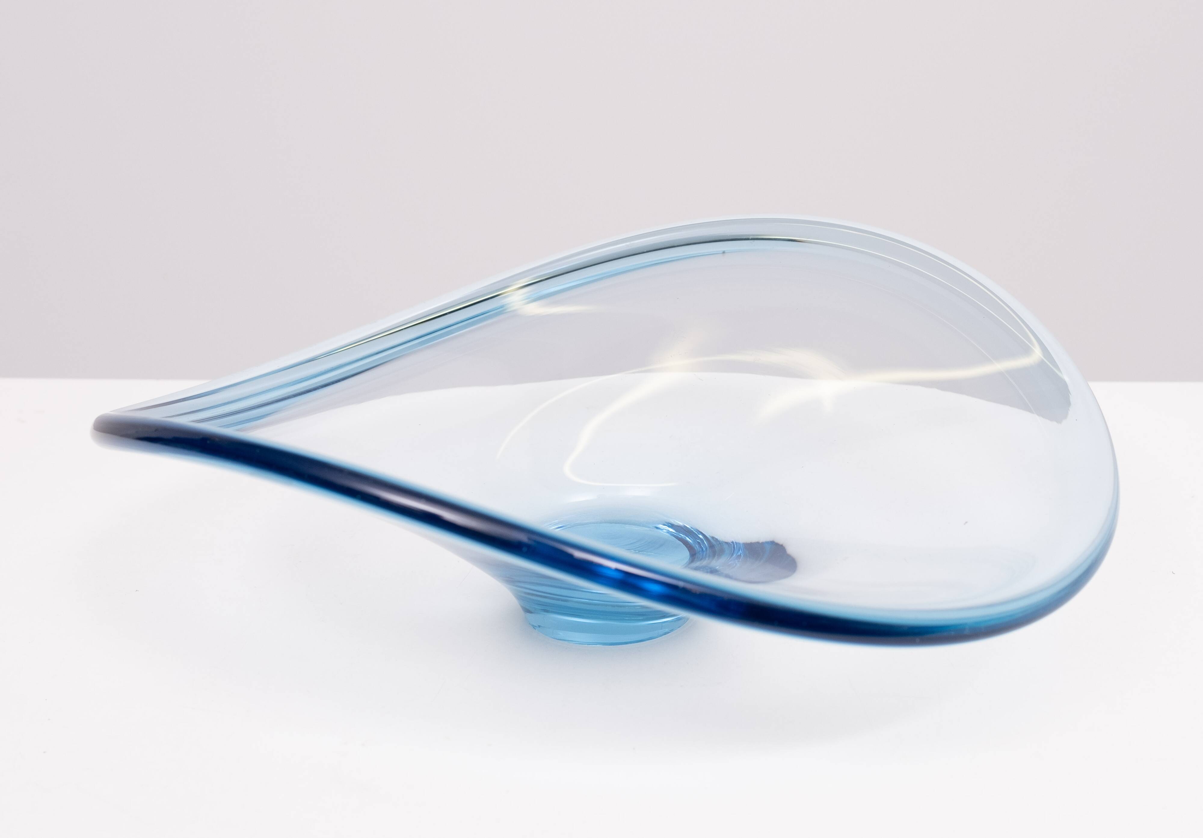 Danish Thule Series Art Glass Bowl by Per Lütken for Holmegaard, 1960s