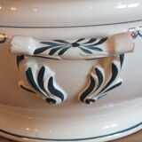 Old tureen Longwy service Spring Border