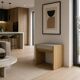 Solid oak stool with cushion (customisable)