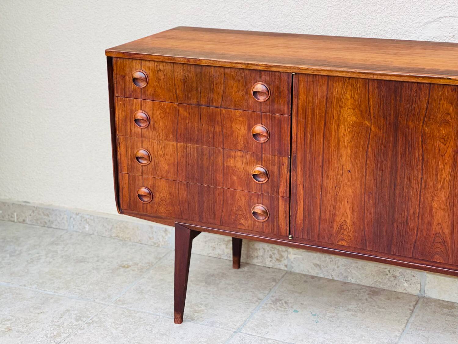 Enfilade scandinave en palissandre 1960