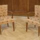 Set of 2 Bridge armchairs and one armchair attributed to Jules Leleu from the 1930s.