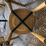 Series of 6 beech chairs Lübke