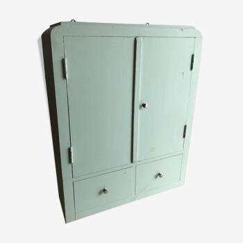 Patinated medicine cabinet