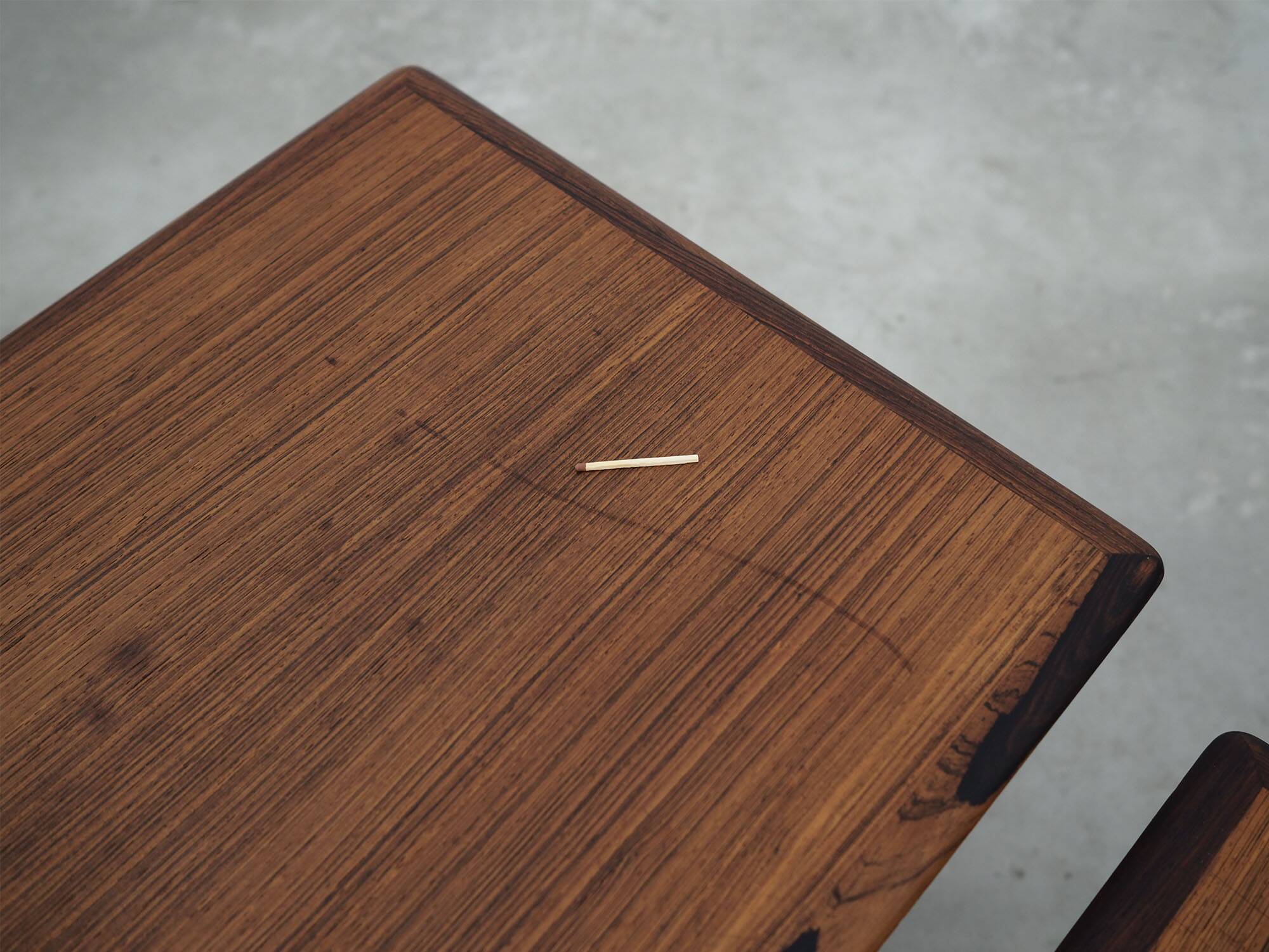 Set of three rosewood tables, Danish design, 60's, production: Denmark