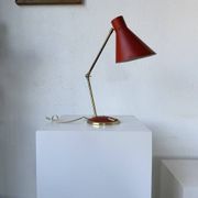 Lampe de bureau années 50 « diabolo » Aluminor