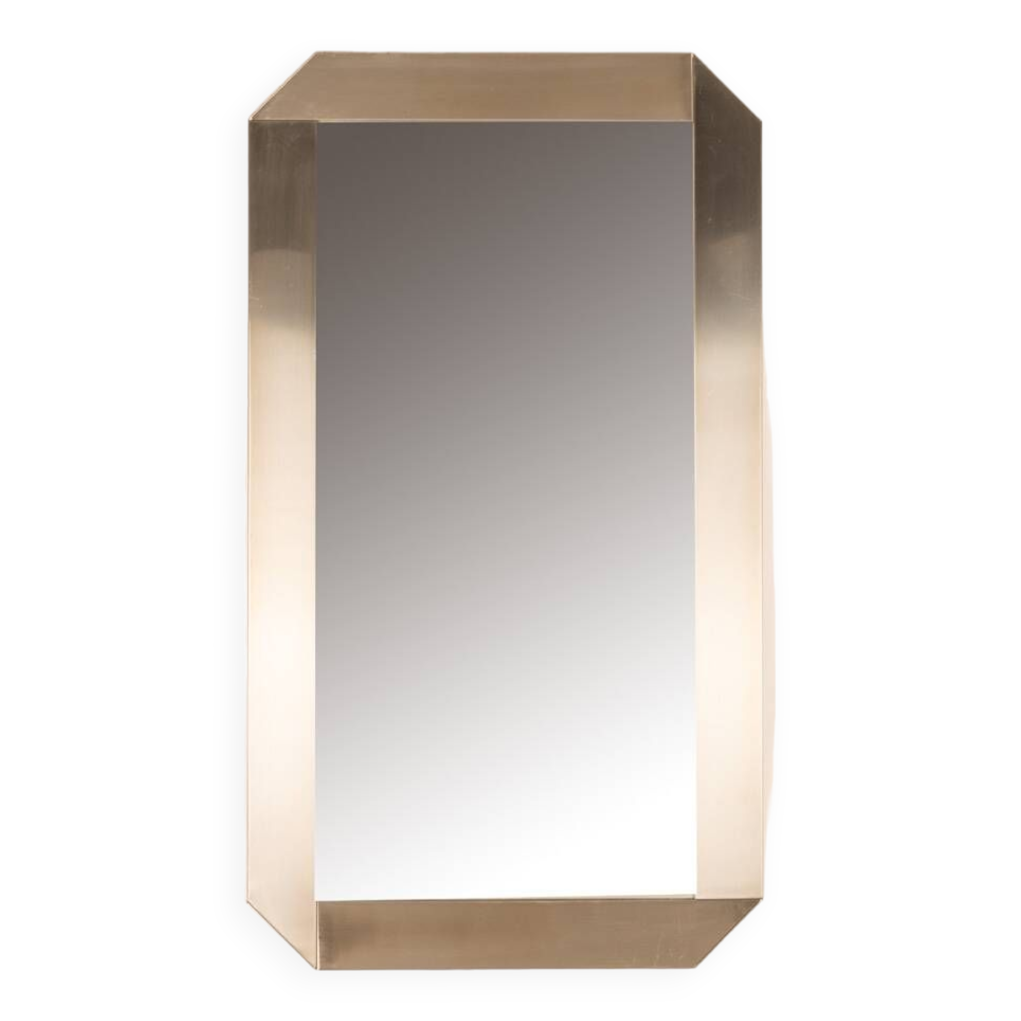 Vintage 70's wall mirror designed by gaetano Scolari for valenti