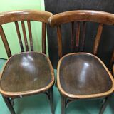 Lot of 4 Thonet style bistro chairs