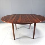 Table à manger extensible vintage en palissandre, années 1960