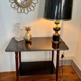 Vintage compass leg serving table