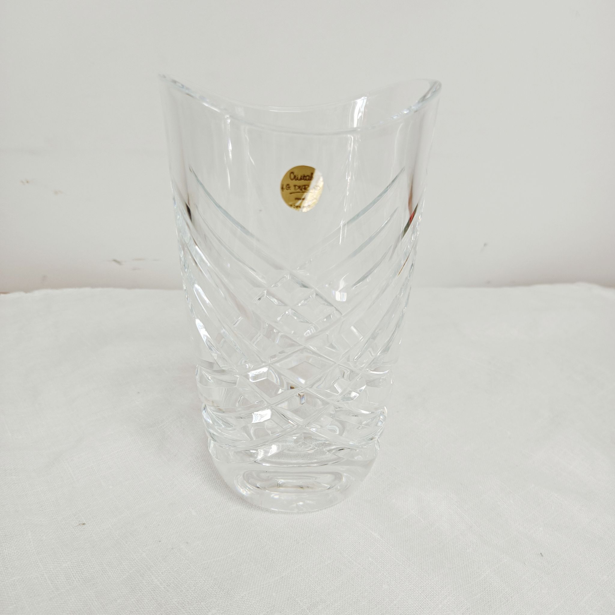 Vase en cristal JG Durand