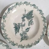 8 Saint Amand des Eaux soup plates