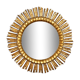 Miroir soleil en bois dorée, mid century, 63cm