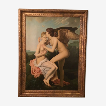 Huile sur toile d’apres François Gérard « psyché et l’amour »