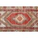 1970s Vintage Turkish Hand-Knotted Wool Cotton Red Area Rug 110x186