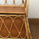 Vintage rattan storage bench for children, 1960s