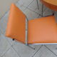 Table is kitchen chairs orange formica vintage year 60 70