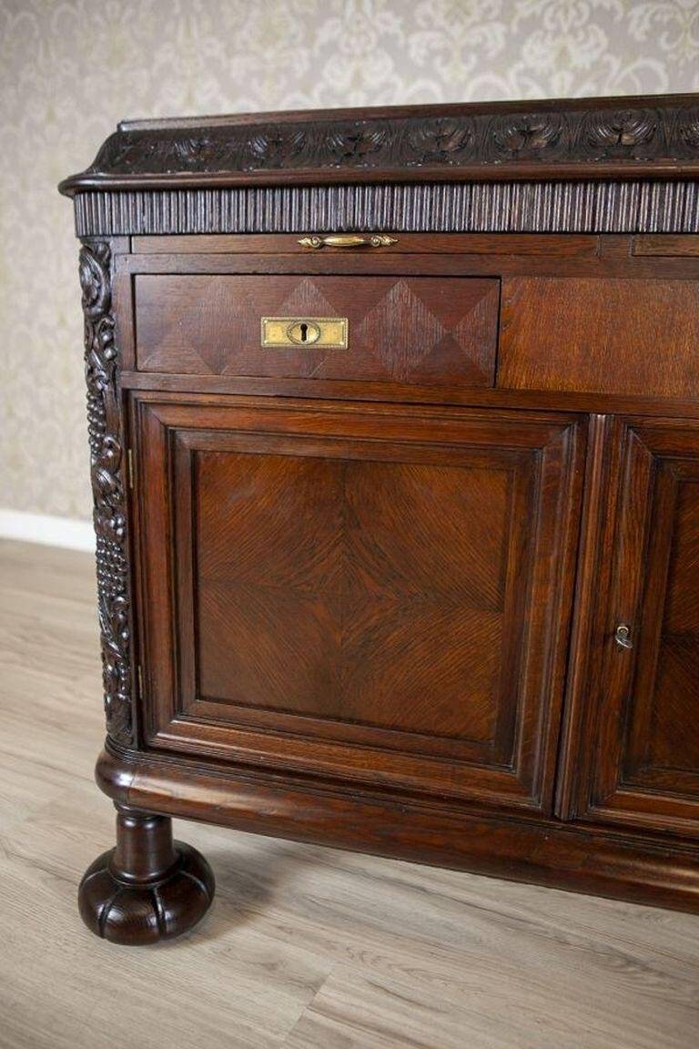 Early-20th Century Oak Commode in Brown with Drawers, 1930s