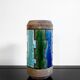 Italian Linea Rotas in Aqua Ceramic Vases by Aldo Londi for Bitossi, 1960s