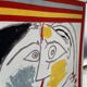 Canvas tapestry Picasso fabric coated on wood XXL