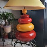 Huge gallet lamp signed albret vintage