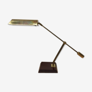 Brass and bakelite swing lamp 1980