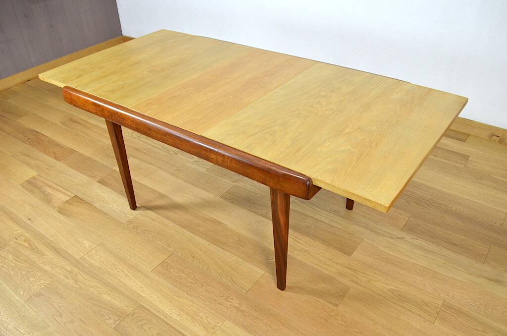 Two-tone dining table by Gustave Gautier, Eros Vintage Edition, 1950